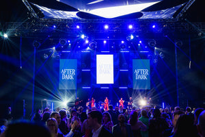 Full Conference Set Design Including Video Wall and Set Props. 
